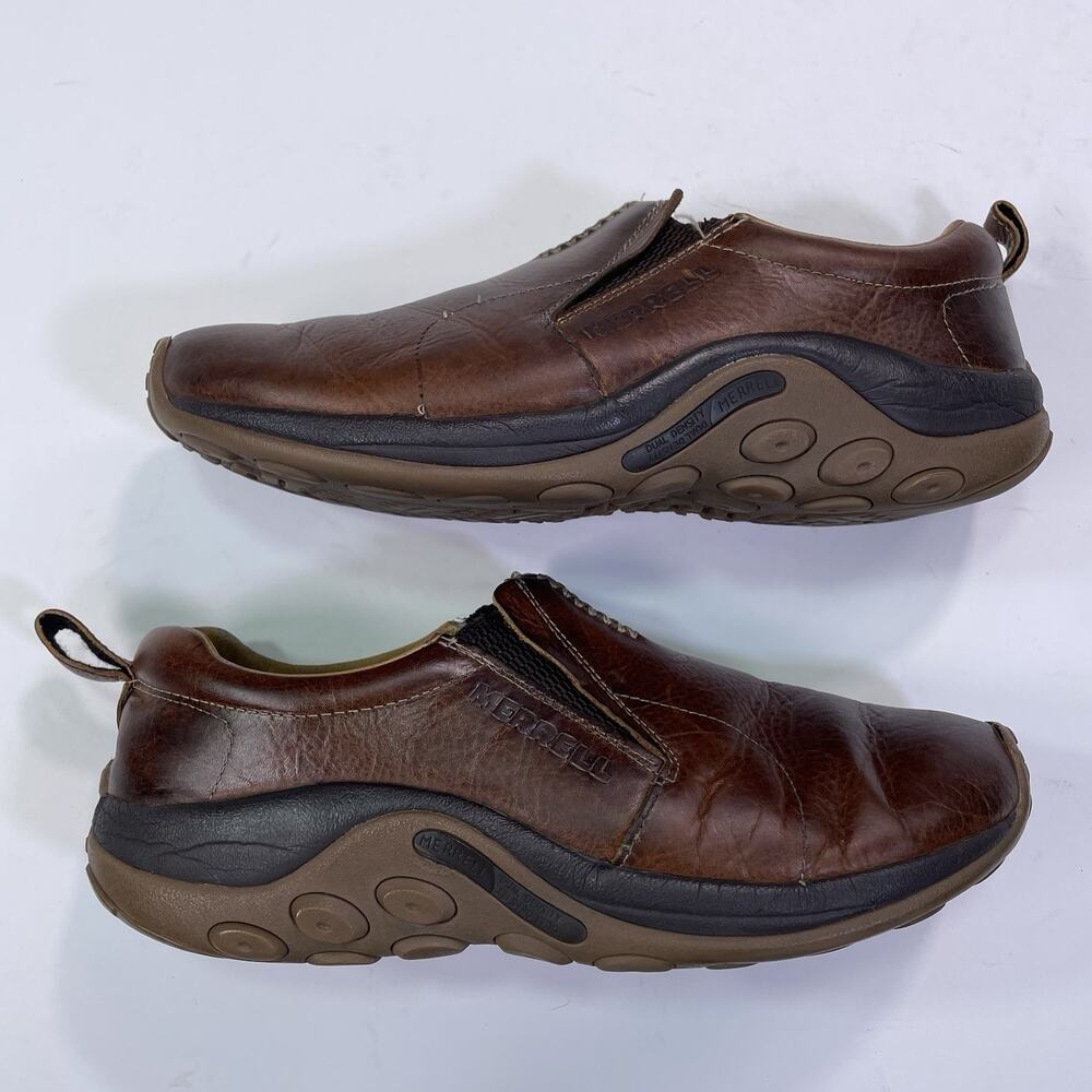 Merrell Mens Jungle Moc Leather 2 Slip On Comfort Shoes Espresso Size 11 J003087